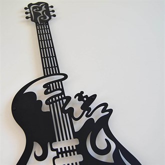 Gitar Metal Duvar Dekoru