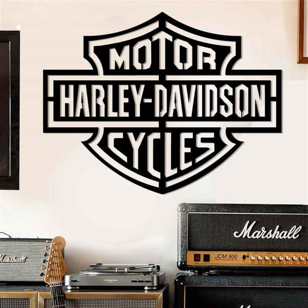 Harley Davidson Metal Duvar Dekoru