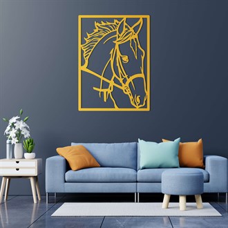 Horse Maxpamser Metal Duvar Dekoru
