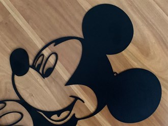Kişiye Özel Mickey Mouse Metal Duvar Dekoru