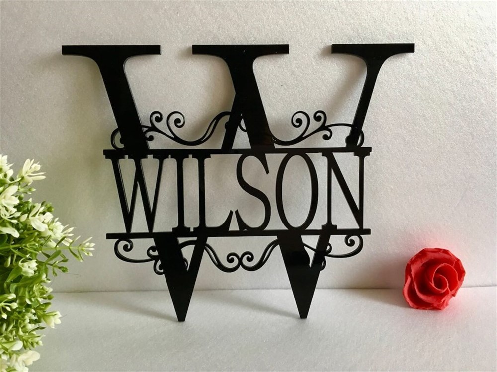 Personalized Decorative Nameplate Metal Wall Decor