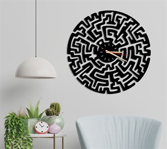 Labyrinth-2 Metal Wall Clock