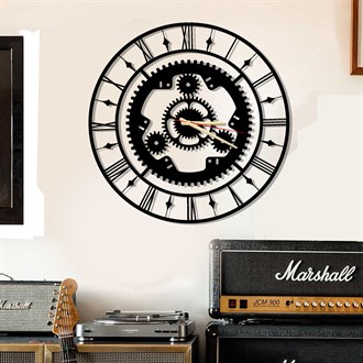Mechanical Metal Wall Clock