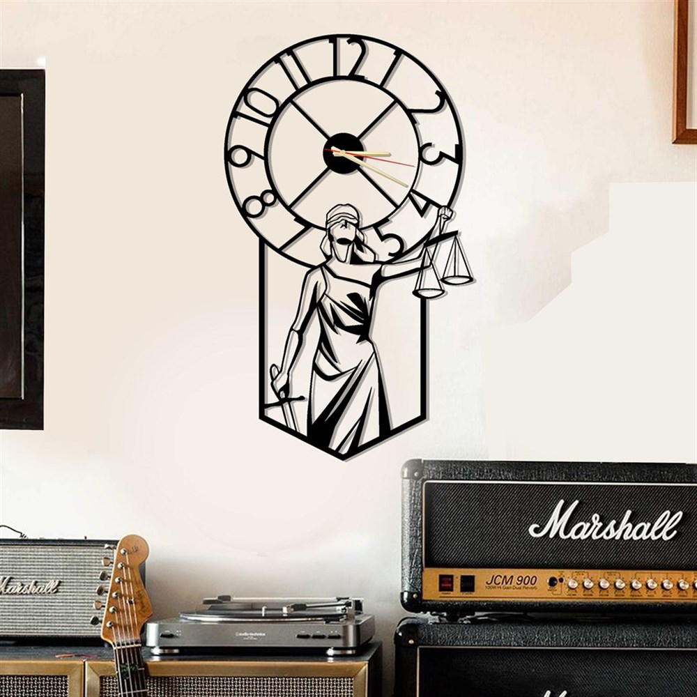 Themis Metal Wall Clock