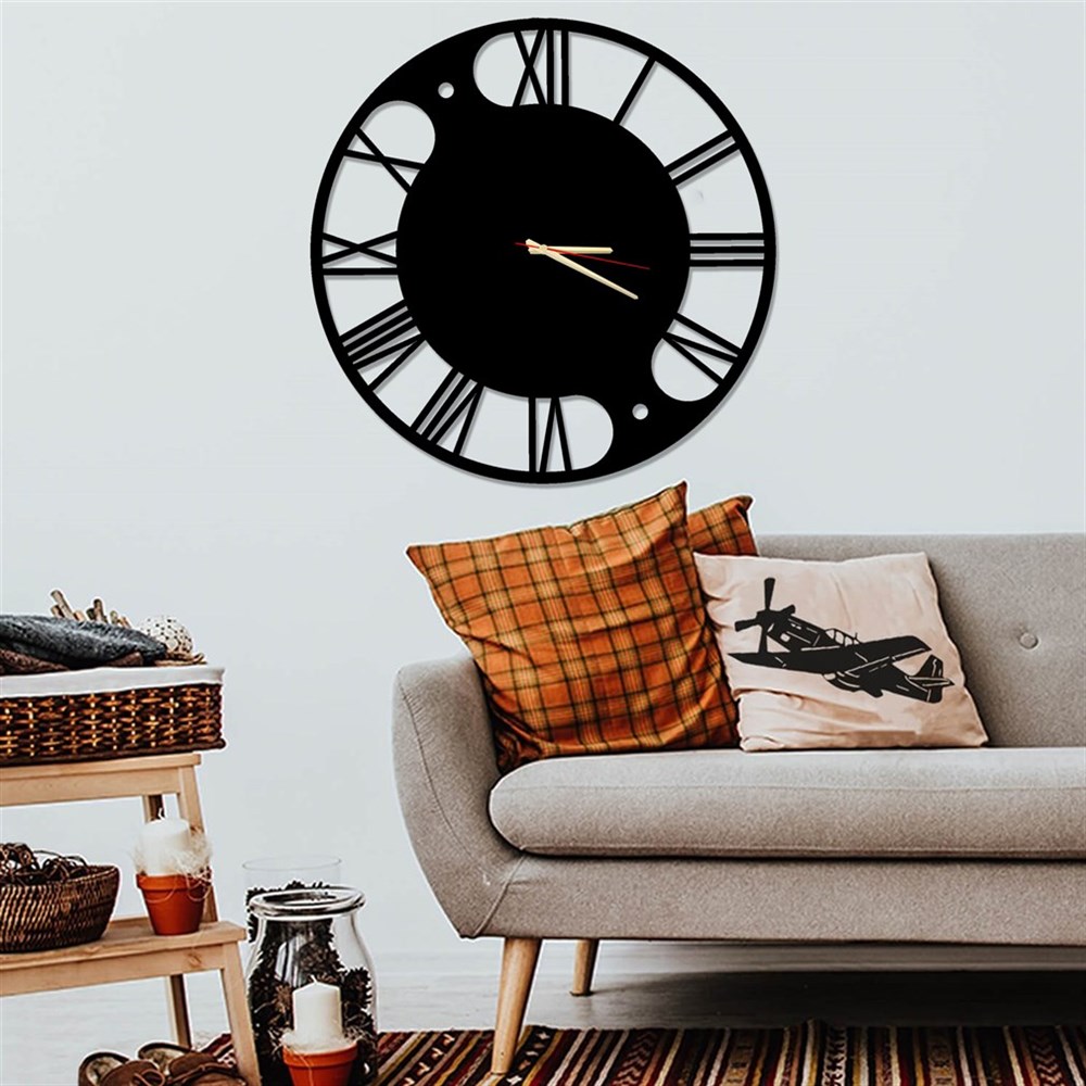 Yin Yang Metal Wall Clock