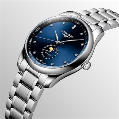  Longines L2.919.4.97.6  Master Collection Moon Phase 42 mm Erkek Kol Saati