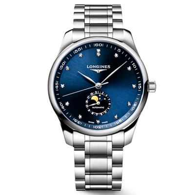  Longines L2.919.4.97.6  Master Collection Moon Phase 42 mm Erkek Kol Saati