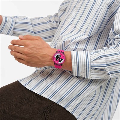  Swatch Fuchsia Lines SUSB110 Kol Saati