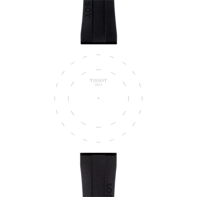 Tissot 20/17mm Siyah Kauçuk Kordon Kayış Seastar T852.044.545