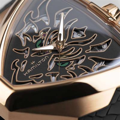 Hamilton Ventura Elvis80 Skeleton Auto Dragon H24525332 Erkek Saati