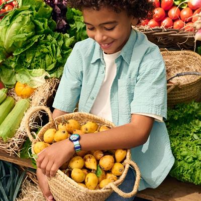 Flik Flak FBNP226 Stripy Green Çocuk Kol Saati