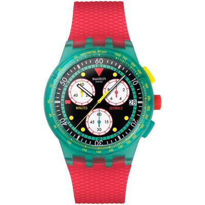 Swatch Neon Emerald Chrono Erkek Kol Saati SUSG409