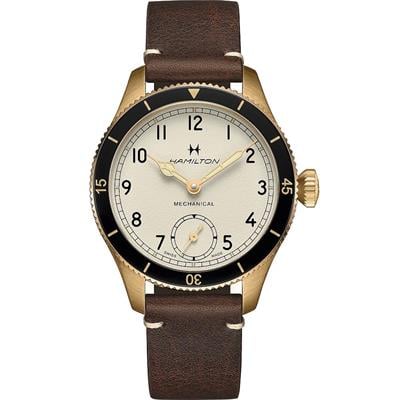 Hamilton Pilot Pioneer Mechanical Bronz 43mm H76709510 Erkek Saati