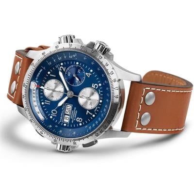 Hamilton Khaki Aviation X-Wind Autochrono 44mm Erkek Kol Saati H77506540