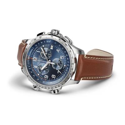 Hamilton H77922541 Khaki Aviation X-Wind GMT Chrono Erkek Saati