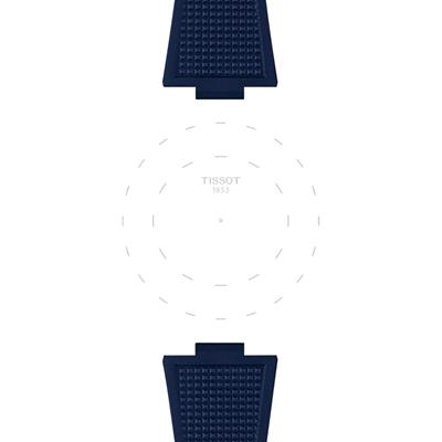 Tissot PRX 40mm için Lacivert Kauçuk Kordon Kayış T852.049.050