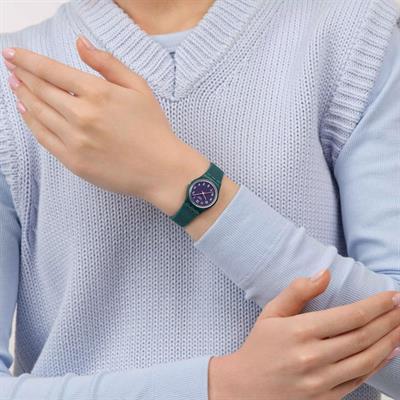 Swatch LL127 Teal Weave Bayan Kol Saati