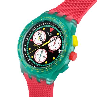 Swatch Neon Emerald Chrono Erkek Kol Saati SUSG409