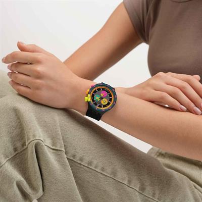 Swatch Neon Sepya Erkek Kol Saati SB02B104