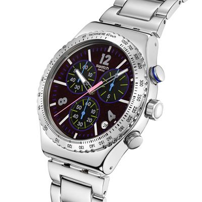 Swatch Irony Chrono YVS533G Purple Glow Erkek Saati