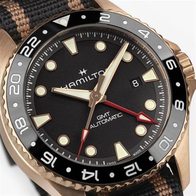 Hamilton Khaki Navy Scuba Automatic GMT 43mm Bronze Erkek Kol Saati H82565930