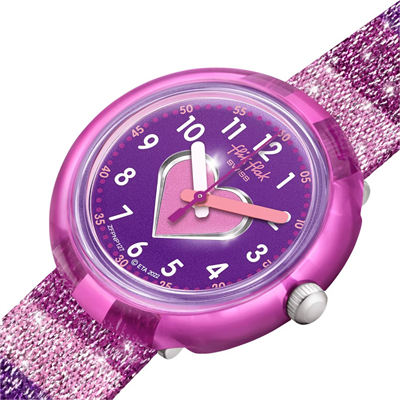 Flik Flak FPNP127 Stripy Glitter Çocuk Kol Saati