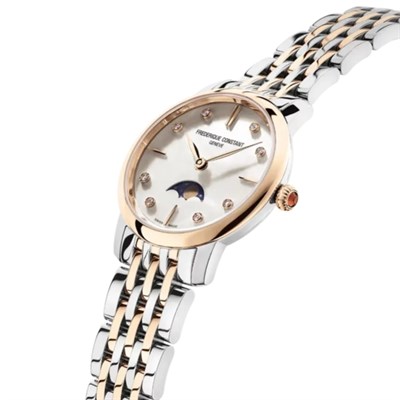 Frederique Constant Slimline Ladies Moonphase FC-206MPWD1S2B Kadın Kol Saati