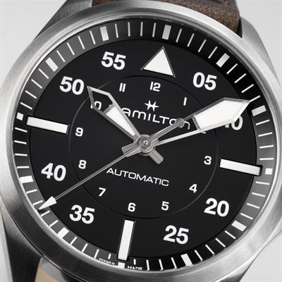 Hamilton Khaki Aviation Khaki Pilot Auto 39mm Erkek Kol Saati H76305530