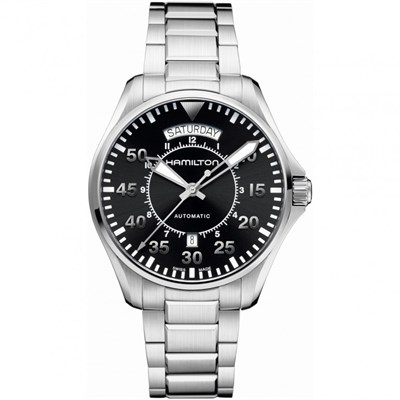 Hamilton Khaki Aviation Pilot Day Date Auto H64615135 Erkek Saati