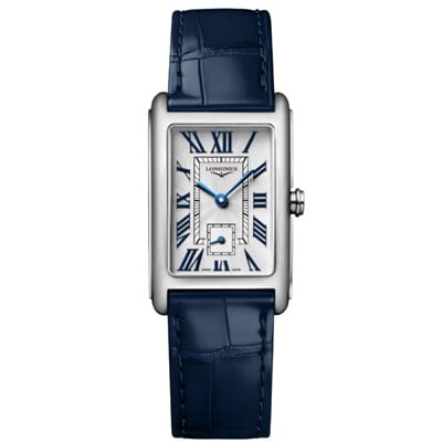 Longines DolceVita L5.512.4.70.2 pembe kadranlı deri kayışlı kadın kol saati Marmaris Gold Center yetkili bayi