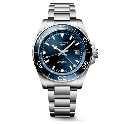 Longines HydroConquest 43mm GMT L3.890.4.96.6 Erkek Kol Saati