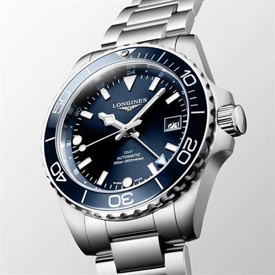 Longines HydroConquest GMT 41 mm L3.790.4.96.6 Automatic Erkek Saati