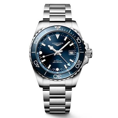 Longines HydroConquest GMT 41 mm L3.790.4.96.6 Automatic Erkek Saati