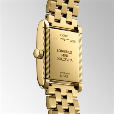 Longines Mini Dolcevita 21.50 x 29.00mm 18k Altın Bayan Saati L5.200.7.71.6