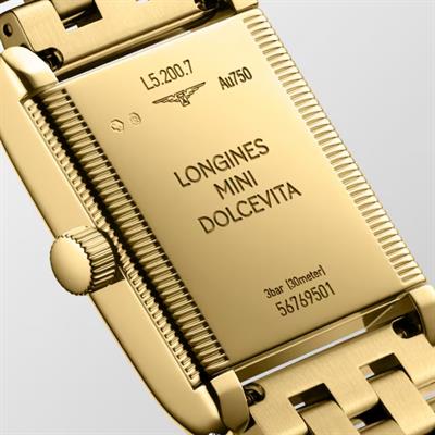 Longines Mini Dolcevita 21.50 x 29.00mm 18k Altın Bayan Saati L5.200.7.71.6