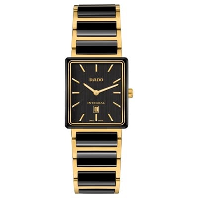 Rado Integral 40. Yıl Özel Edisyon R20258162 sarı altın PVD çelik ve siyah high-tech seramik kol saati Marmaris Gold Center yetkili bayi