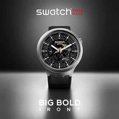 Swatch Big Bold Dark Irony SB07S105 Erkek Kol Saati