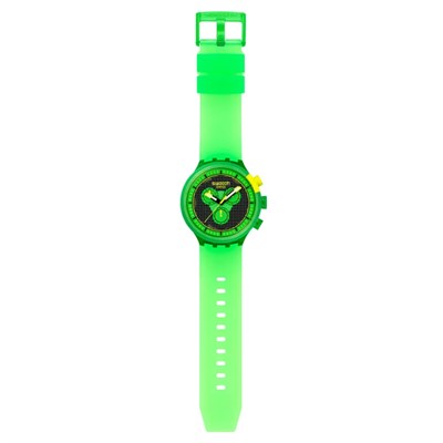 Swatch Glowingly Green SB02G100 Yeşil Big Bold Unisex Kol Saati