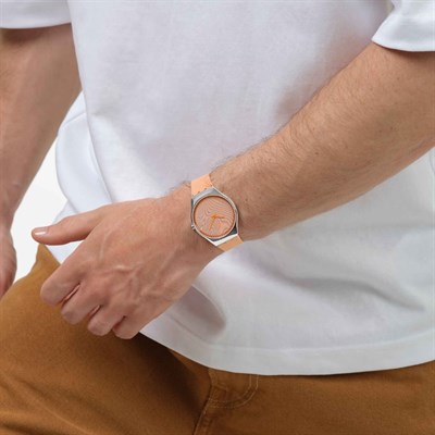 Swatch Iridescently Peach SYXS166 Unisex Kol Saati