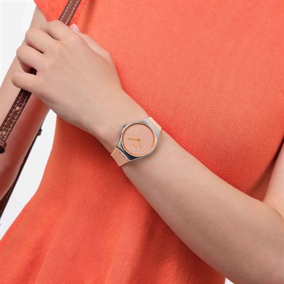 Swatch Iridescently Peach SYXS166 Unisex Kol Saati