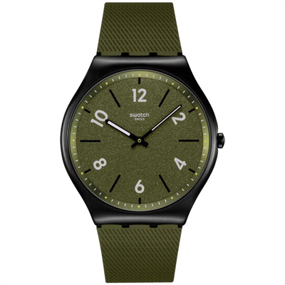 Swatch Irony Skin SS07B115 Hint of Pine Erkek Saati
