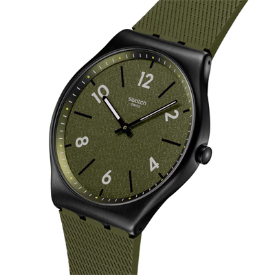 Swatch Irony Skin SS07B115 Hint of Pine Erkek Saati