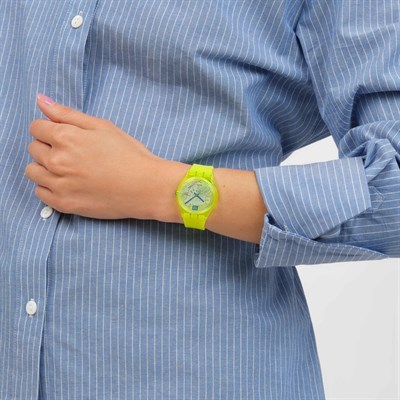 Swatch Luminously Lemon SO28J103 Sarı Kadın Kol Saati