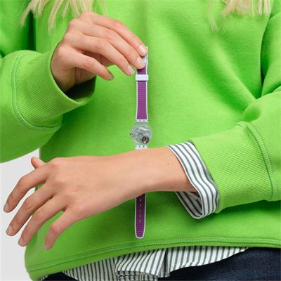 Swatch Powder Plum Bayan Kol Saati LL126