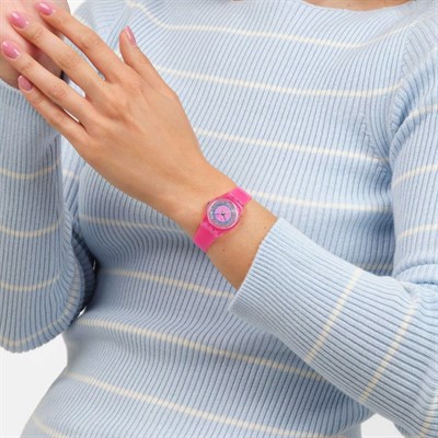 Swatch Prismatically Pink LP166 25mm Kadın Kol Saati