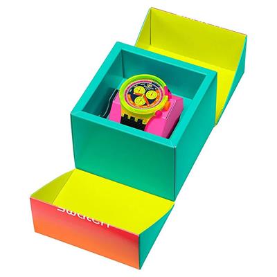 Swatch SB06J100 Neon to the Max Unisex Kol Saati