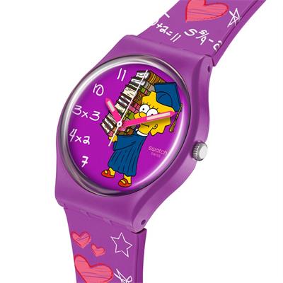 Swatch Simpsons SO28Z118 Class Act Bayan Kol Saati