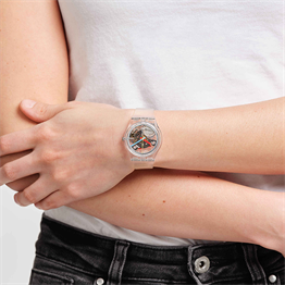 Swatch SO28K100 Clearly Gent 34mm Bayan Kol Saati