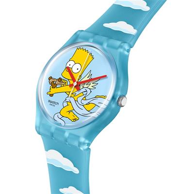 Swatch SO28Z115 The Simpsons Angel Bart Unisex Kol Saati