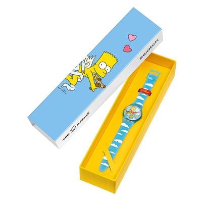 Swatch SO28Z115 The Simpsons Angel Bart Unisex Kol Saati